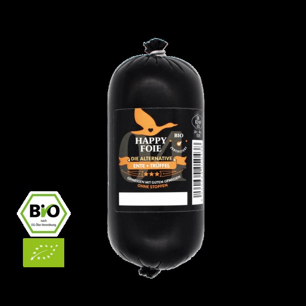 Bio Happy Foie Gras "Ente mit Trüffel", 250g Rolle