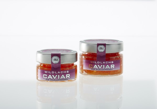 Wildlachs Kaviar, 50g Glas