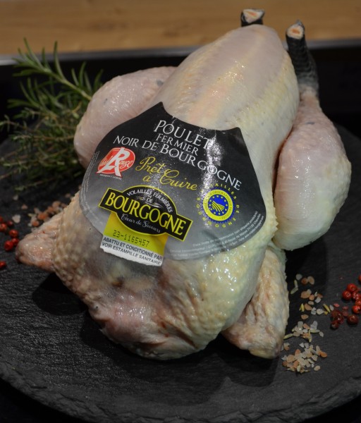 Schwarzfederhuhn-Poulet Fermier "Label rouge", 1,4-1,8kg