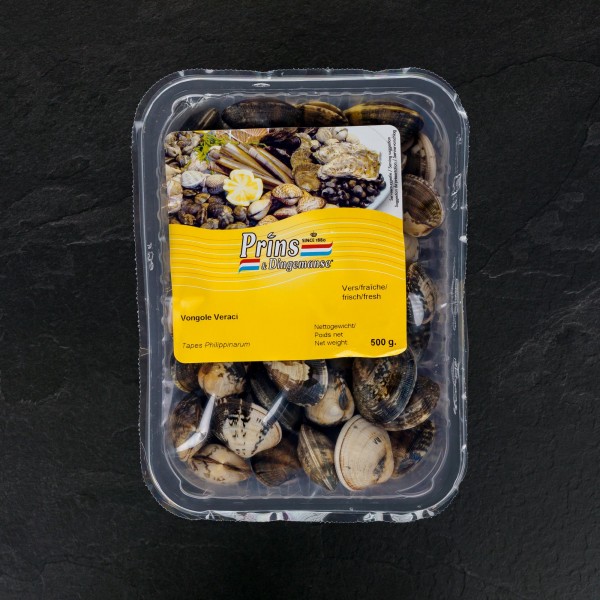 Venusmuscheln groß "Vongole verace" MAP 500 g Schale