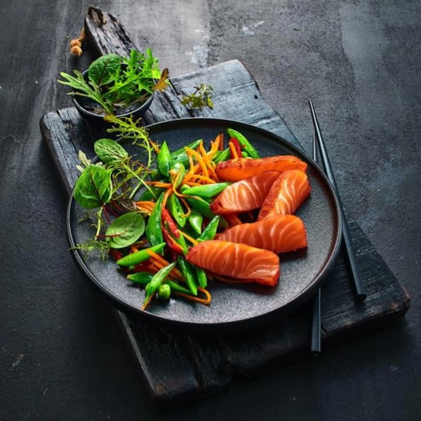 Norwegisches Premium-Lachsrückenfilet "Rotholz", geräuchert, 200g Packung