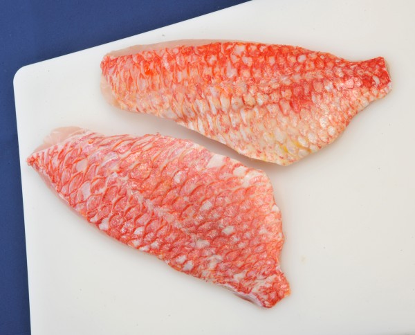 Red Snapperfilet mit Haut, geschuppt, 170-220g, IQF, 20% Glasur