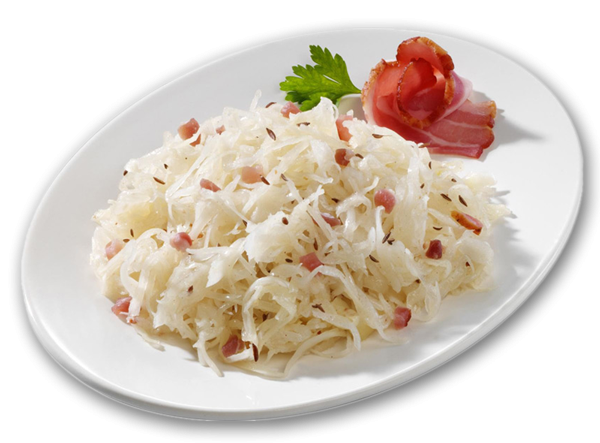 Bayerischer Kraut-Salat mit Speck