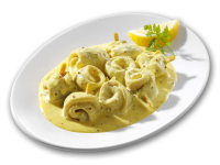 Gabelröllchen in Honig-Senf-Sauce Gabelröllchen in Honig-Senf-Sauce