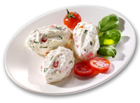 Tomaten-Basilikum-Frischkäsecreme Tomaten-Basilikum-Frischkäsecreme