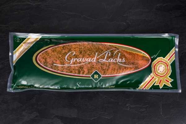 Norwegischer Gravedlachs 1,0-1,2kg, geschnitten, ohne Haut